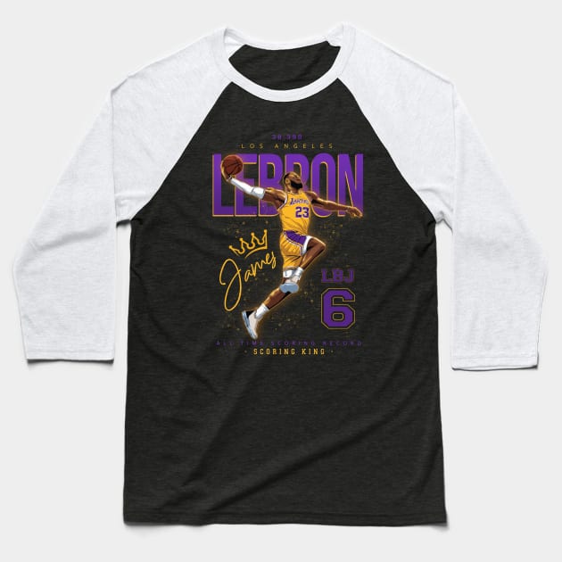 Lebron James Baseball T-Shirt by ActiveNerd